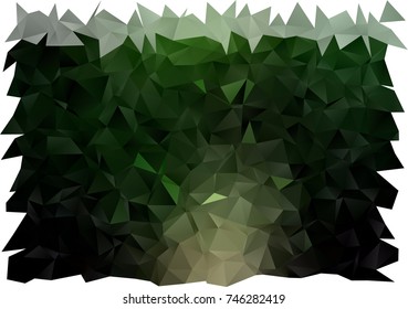 Dark Green vector shining triangular background. A sample with polygonal shapes. The best triangular design for your business.