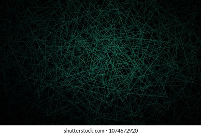Dark Green vector of small triangles on white background. Illustration of abstract texture of triangles. Pattern design for banner, poster, cover.