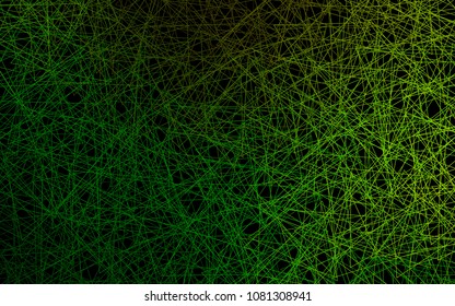 Dark Green vector of small triangles on white background. Illustration of abstract texture of triangles. Pattern design for banner, poster, cover.