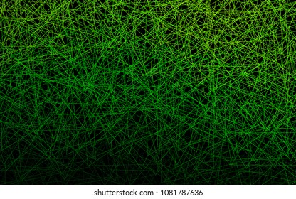 Dark Green vector of small triangles on white background. Illustration of abstract texture of triangles. Pattern design for banner, poster, cover.