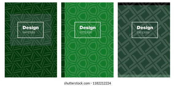 Dark Green vector style guide for notepads. Blurred decorative design in abstract style with textbox. New design for cover of books.