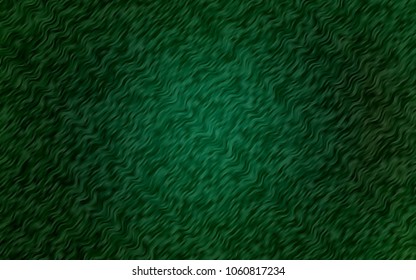 Dark Green vector template with abstract lines. Geometric illustration in marble style with gradient.  The template for cell phone backgrounds.