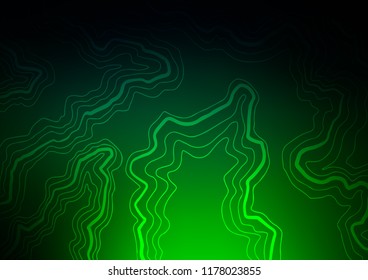 Dark Green vector template with abstract lines. Colorful abstract illustration with gradient lines. The best blurred design for your business.