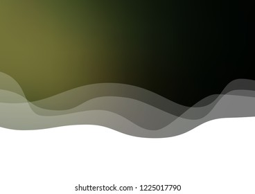 Dark Green vector template with abstract lines. Geometric illustration in marble style with gradient.  A completely new marble design for your business.
