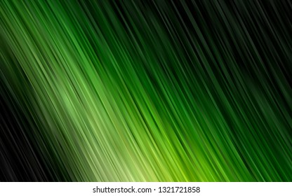 Dark Green vector template with abstract lines. A sample with blurred bubble shapes. The elegant pattern for brand book.