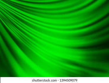 Dark Green vector template with abstract lines. Creative geometric illustration in marble style with gradient. Pattern for your business design.
