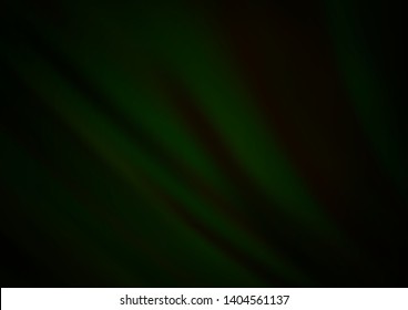 Dark Green vector template with abstract lines. Shining crooked illustration in marble style. Marble style for your business design.