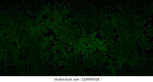 Dark green vector template with abstract forms. Modern abstract illustration with gradient random forms. Simple illustration for your web site.
