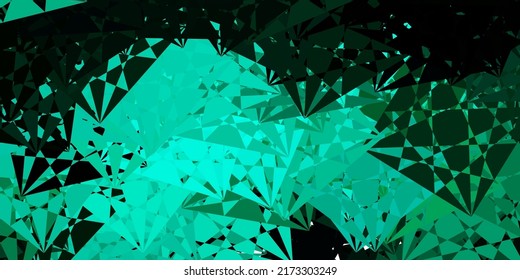 Dark Green vector template with abstract forms. Colorful illustration with simple gradient shapes. Modern design for your ads.