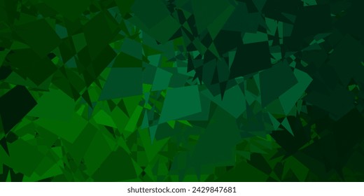 Dark green vector template with abstract forms. Illustration with colorful shapes in abstract style. Simple illustration for your web site.