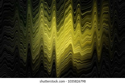 Dark Green vector template with bent ribbons. Geometric illustration in marble style with gradient.  Textured wave pattern for backgrounds.