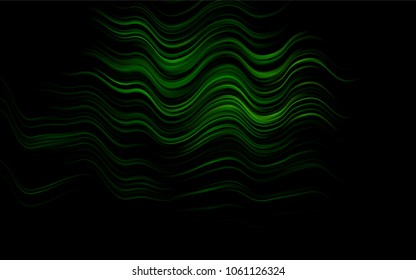 Dark Green vector template with bent ribbons. Colorful illustration in abstract marble style with gradient. A completely new marble design for your business.