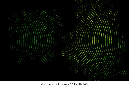 Dark Green vector template with bent ribbons. Geometric illustration in marble style with gradient.  Textured wave pattern for backgrounds.