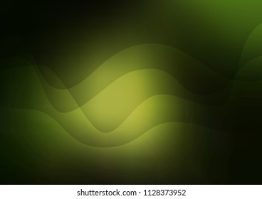 Dark Green vector template with bent lines. Creative geometric illustration in marble style with gradient. Pattern for your business design.