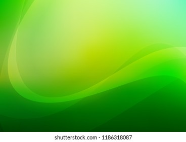 Dark Green vector template with bent lines. Shining crooked illustration in marble style. The best blurred design for your business.