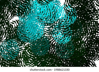 Plantilla de vector verde oscuro con líneas dobladas. Ilustración abstracta brillante con líneas irónicas. Una muestra de sus ideas.