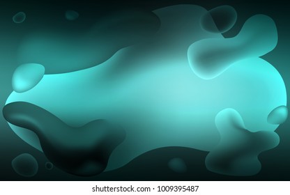 Dark Green vector template with bubble shapes. An elegant bright illustration with gradient. A completely new template for your business design.