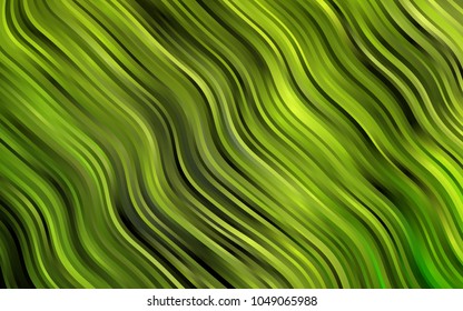 Dark Green vector template with bubble shapes. A vague circumflex abstract illustration with gradient. The template for cell phone backgrounds.