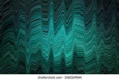Dark Green vector template with bubble shapes. A vague circumflex abstract illustration with gradient. The elegant pattern for brand book.