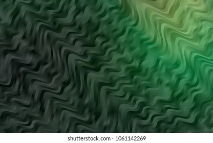 Dark Green vector template with bubble shapes. Colorful abstract illustration with gradient lines. Marble style for your business design.