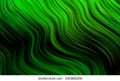 Dark Green vector template with bubble shapes. Creative illustration in halftone marble style with gradient. A completely new marble design for your business.