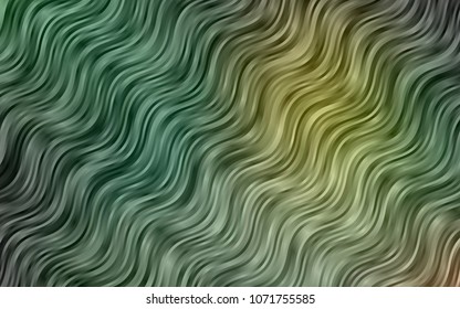 Dark Green vector template with bubble shapes. Creative geometric illustration in marble style with gradient. Textured wave pattern for backgrounds.