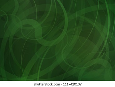 Dark Green vector template with bubble shapes. Creative illustration in halftone marble style with gradient. Textured wave pattern for backgrounds.