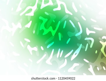 Dark Green vector template with bubble shapes. A sample with blurred bubble shapes. Marble style for your business design.