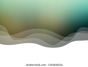 Dark Green vector template with bubble shapes. A vague circumflex abstract illustration with gradient. The template for cell phone backgrounds.