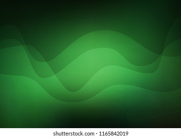 Dark Green vector template with bubble shapes. Creative illustration in halftone marble style with gradient. The template for cell phone backgrounds.