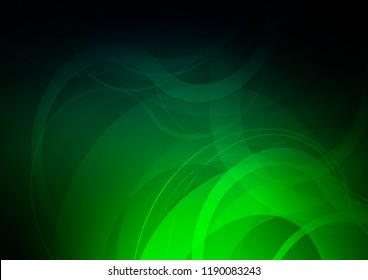 Dark Green vector template with bubble shapes. A completely new color illustration in marble style. Brand new design for your ads, poster, banner.