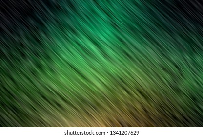 Dark Green vector template with bubble shapes. Shining illustration, which consist of blurred lines, circles. The elegant pattern for brand book.