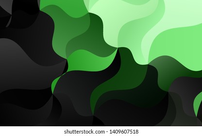 Dark Green vector template with bubble shapes. A sample with blurred bubble shapes. The best blurred design for your business.