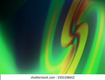 Dark Green vector template with bubble shapes. Brand new colored illustration in marble style with gradient. The elegant pattern for brand book.