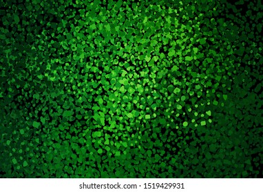 Dark Green vector template with chaotic shapes. Modern abstract illustration with colorful random forms. Background for a cell phone.