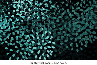 Dark Green vector template with chaotic shapes. Modern abstract illustration with colorful random forms. Background for a cell phone.