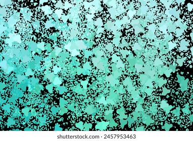 Plantilla de Vector verde oscuro con Formas caóticas. Diseño decorativo en estilo abstracto con formas aleatorias. Diseño simple para su Sitio web.