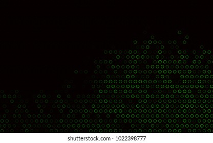 Dark Green vector  template with circles. Modern abstract illustration with colorful water drops. New design for ad, poster, banner of your website.