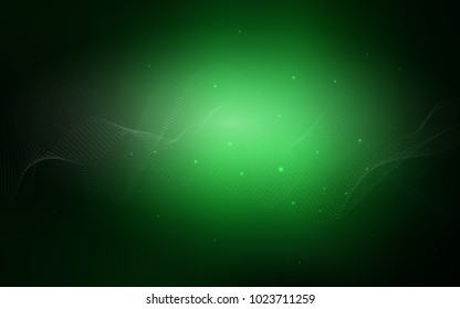 Dark Green vector template with circles. Modern abstract illustration with colorful water drops. The pattern can be used for aqua ad, booklets.
