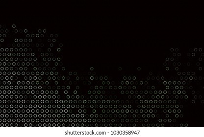 Dark Green vector  template with circles. Modern abstract illustration with colorful water drops. Completely new template for your brand book.