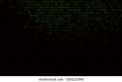 Dark Green vector  template with circles. Modern abstract illustration with colorful water drops. New design for ad, poster, banner of your website.
