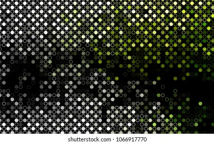 Dark Green vector  template with circles. Modern abstract illustration with colorful water drops. The pattern can be used for beautiful websites.