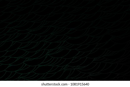 Dark Green vector  template with circles. Blurred decorative design in abstract style with bubbles. Beautiful design for your business natural advert.