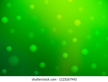Dark Green vector template with circles. Illustration with set of shining colorful abstract circles. The pattern can be used for aqua ad, booklets.