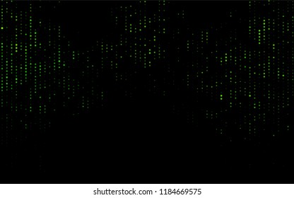 Dark Green vector  template with circles. Blurred bubbles on abstract background with colorful gradient. Completely new template for your brand book.
