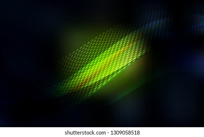 Dark Green vector template with circles, triangles. Illustration with set of colorful abstract circles and lines. Pattern for futuristic ad, booklets.