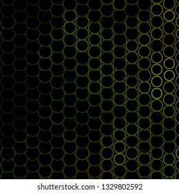 Dark Green vector template with circles. Illustration with set of shining colorful abstract spheres. Pattern for websites, landing pages.
