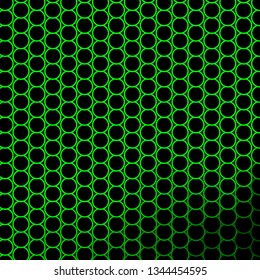 Dark Green vector template with circles. Colorful illustration with gradient dots in nature style. Pattern for business ads.
