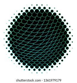 Dark Green vector template with circles. Abstract decorative design in gradient style with bubbles. Pattern for business ads.