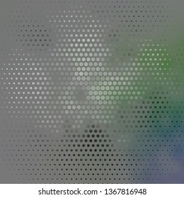 Dark Green vector template with circles. Abstract colorful disks on simple gradient background. Pattern for booklets, leaflets.